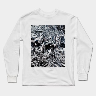 Abstract Silver Long Sleeve T-Shirt